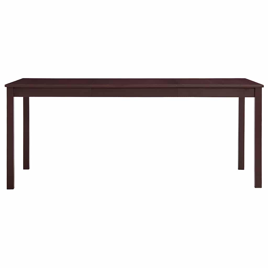 Vidaxl eettafel 180x90x73 cm grenenhout donkerbruin