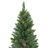 Vidaxl Kunstkerstboom med fyrretræer 180 cm grøn