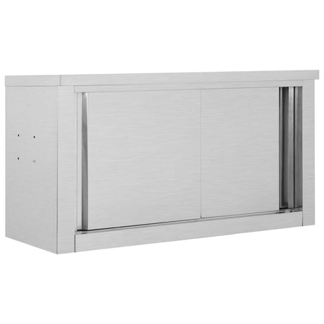 Vidaxx køkkenoverskab med skydelåger 90x40x50 cm rustfrit stål