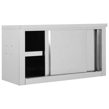 Vidaxx køkkenoverskab med skydelåger 90x40x50 cm rustfrit stål