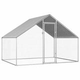 Vidaxl Chicken Coop 2.75x2x1.92 M Galvaniseret stål