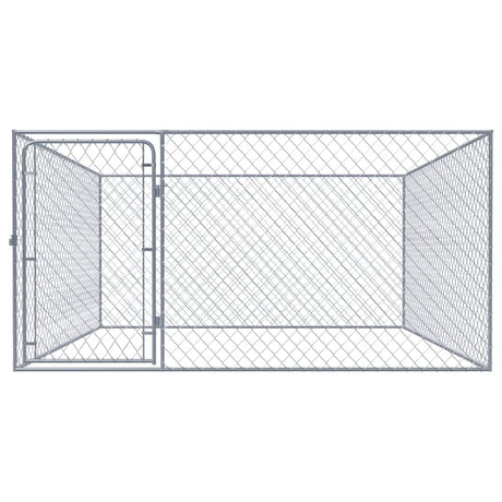 Vidaxxl udendørs hundegård 2x2x1 m galvaniseret stål