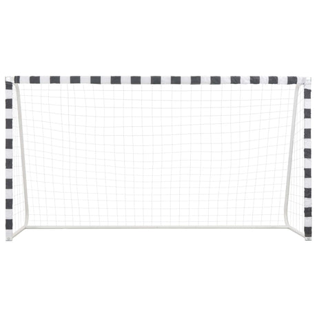 Vidaxl Fodboldmål 300x160x90 cm Metal Sort og hvid