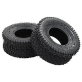 Vidaxl 4-delt trillebørdæk og det indre dæk sæt 15x6,00-6 4PR gummi