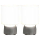 VIDAXL TABLE LAMPS 2 STS MED EN JUNKTION Knap E14 Hvid