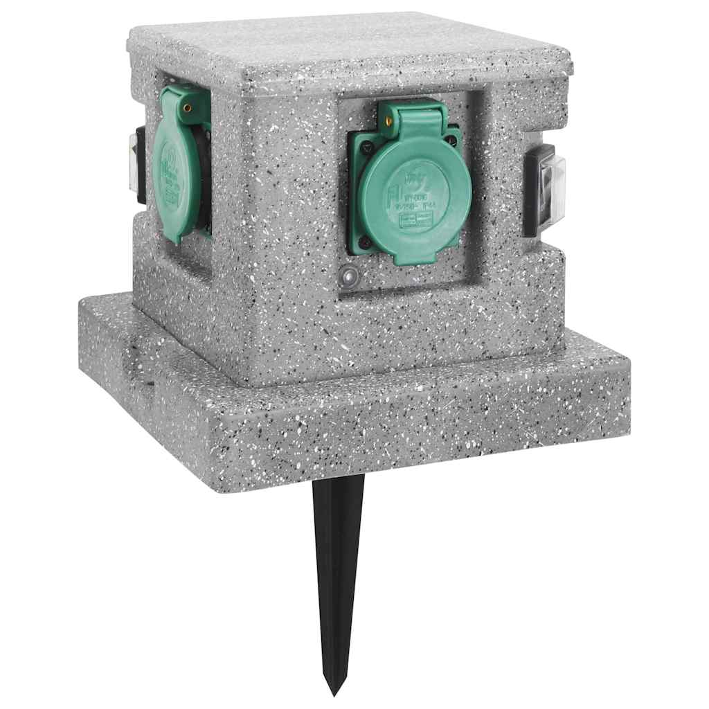 Vidaxl buitenstopcontact med Twilight Sensor Plastic