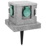 Vidaxl buitenstopcontact med Twilight Sensor Plastic