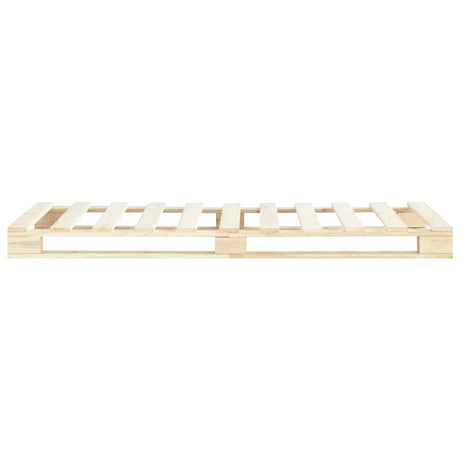 Vidaxl bedframe pallet massief grenenhout 90x200 cm
