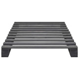 Vidaxl bedframe pallet massief grenenhout grijs 90x200 cm