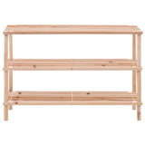 Vidaxl Shoe Rack 3-lags solid Pinewood
