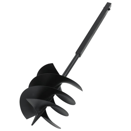 Vidaxl jordbor med håndtag 250 mm stål sort