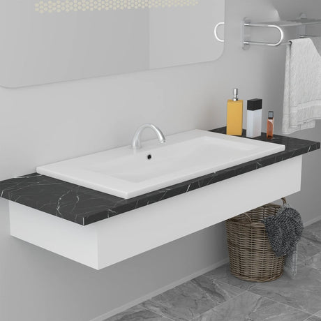 Vidaxx indbygningsvask 81x39,5x18,5 cm keramik hvid