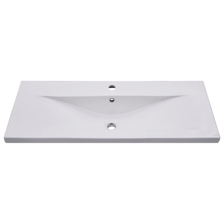 Vidaxl bygget -i vask Tabel 101x39.5x18,5 cm keramisk hvid
