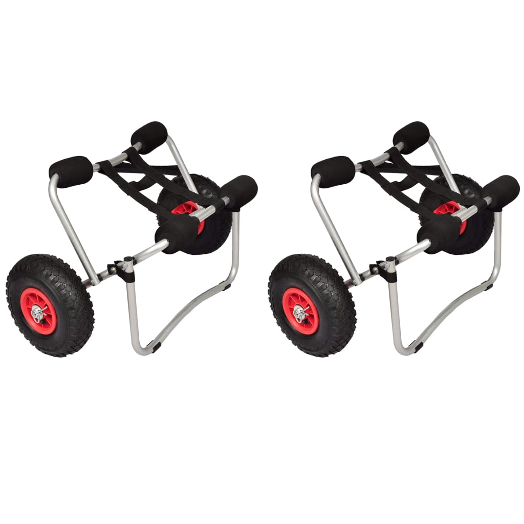 VidaXL kajakvogne 2 stk aluminium