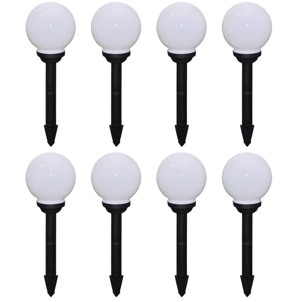 Vidaxl Garden Pad Lamps 8 STS med jordstift LED 15 cm