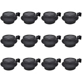 VidaXL hegnslys 12 stk solar LED sort
