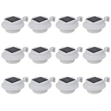 VidaXL hegnslys 12 stk solar LED hvid
