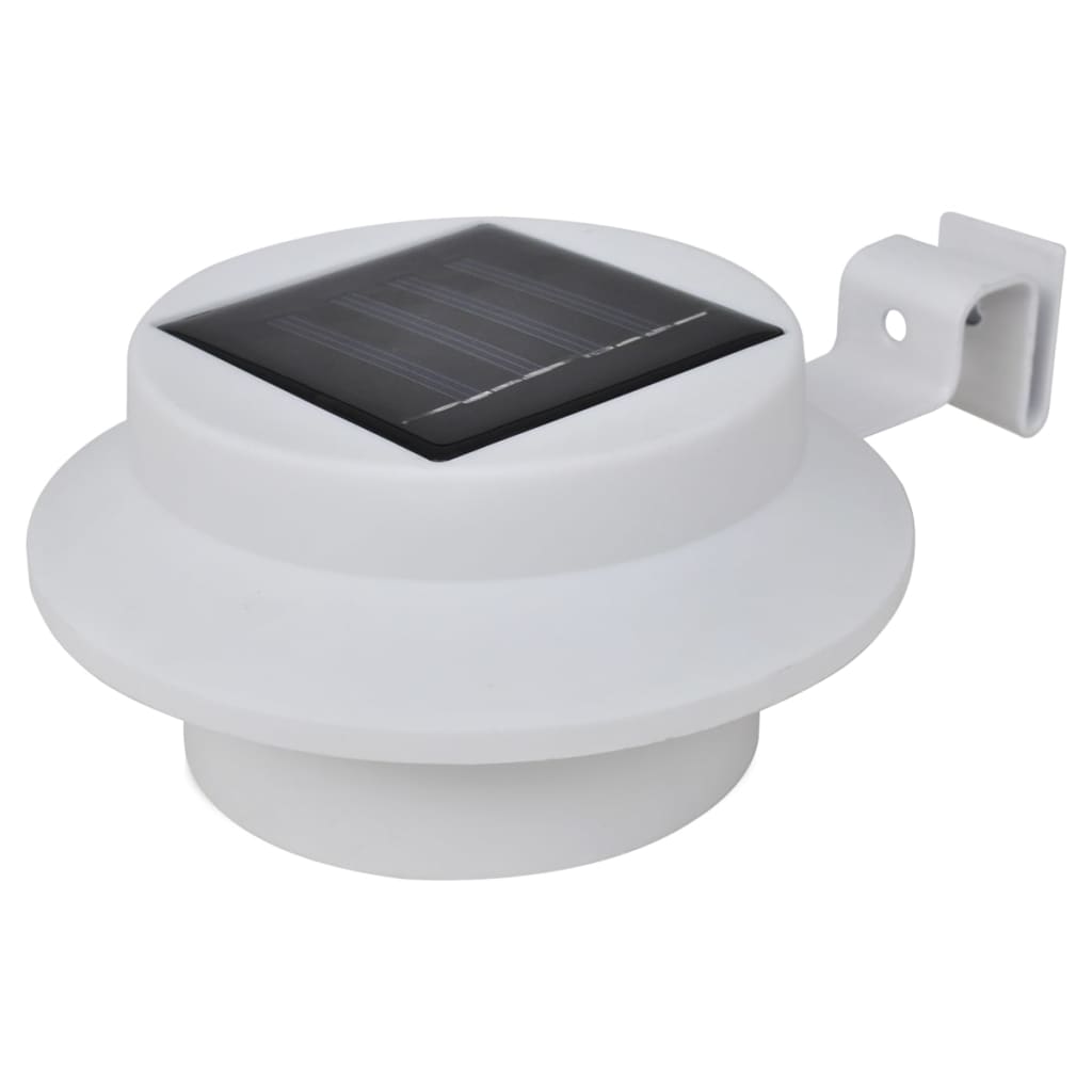 VidaXL hegnslys 12 stk solar LED hvid