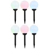 VidaXL solcellelamper 6 stk LED runde 20 cm RGB