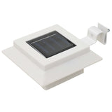 VidaXL solcellelamper 12 stk LED firkantet 12 cm hvid