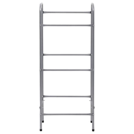 Vidaxl Storage Rack til 3 kasser 50x33x116 stål sølvfarvet