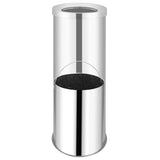Vidaxl Waste Bin Hotel 32 L Rustfrit stål