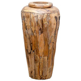VidaXL Dekorativ vase 40x80 cm massiv teaktræ