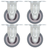 Vidaxl 8 pcs hjul fast 50 mm