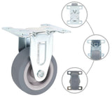 Vidaxl 8 pcs hjul fast 50 mm