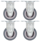 Vidaxl 24 pcs hjul fast 50 mm