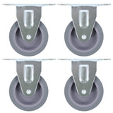 Vidaxl 16 pcs hjul fikseret 75 mm