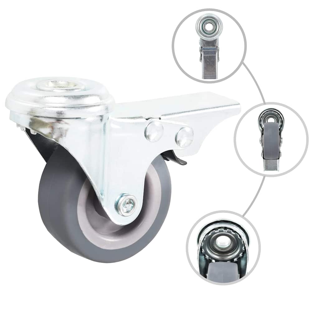 Vidaxl 16 pcs drejelige koder med bolthuller 50 mm