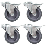 Vidaxl 8 pcs drejelige koder med bolthuller 75 mm