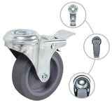 Vidaxl 16 pcs drejelige koder med bolthuller 75 mm