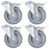 Vidaxl 16 pcs drejelige koder med bolthuller 100 mm