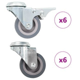 Vidaxl 12 pcs drejelige koder med bolthuller 50 mm