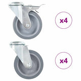 Vidaxl 8 pcs drejelige koder med bolthuller 100 mm