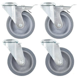 Vidaxl 24 pcs drejelige koder med bolthuller 100 mm