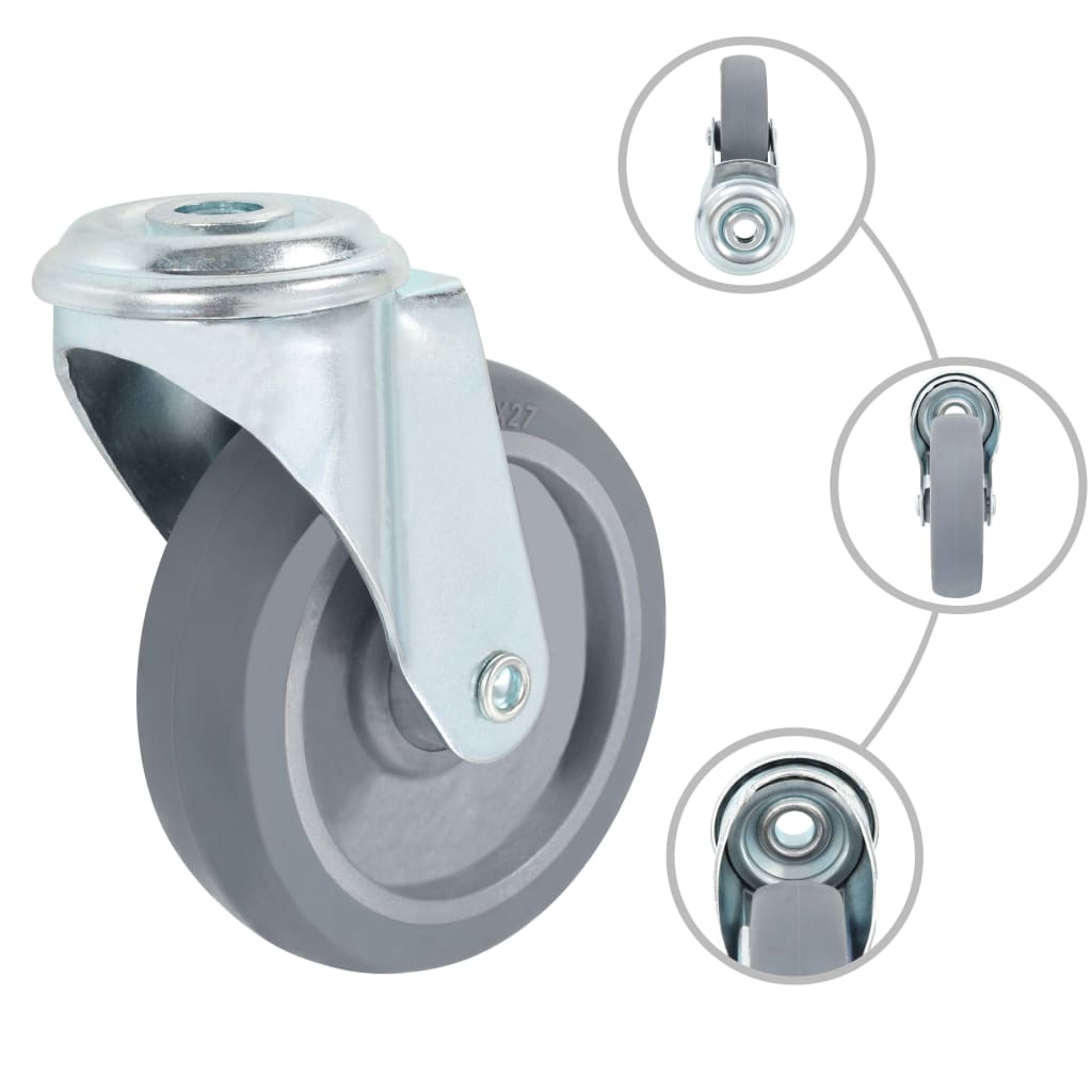 Vidaxl 32 pcs drejelige koder med bolthuller 100 mm