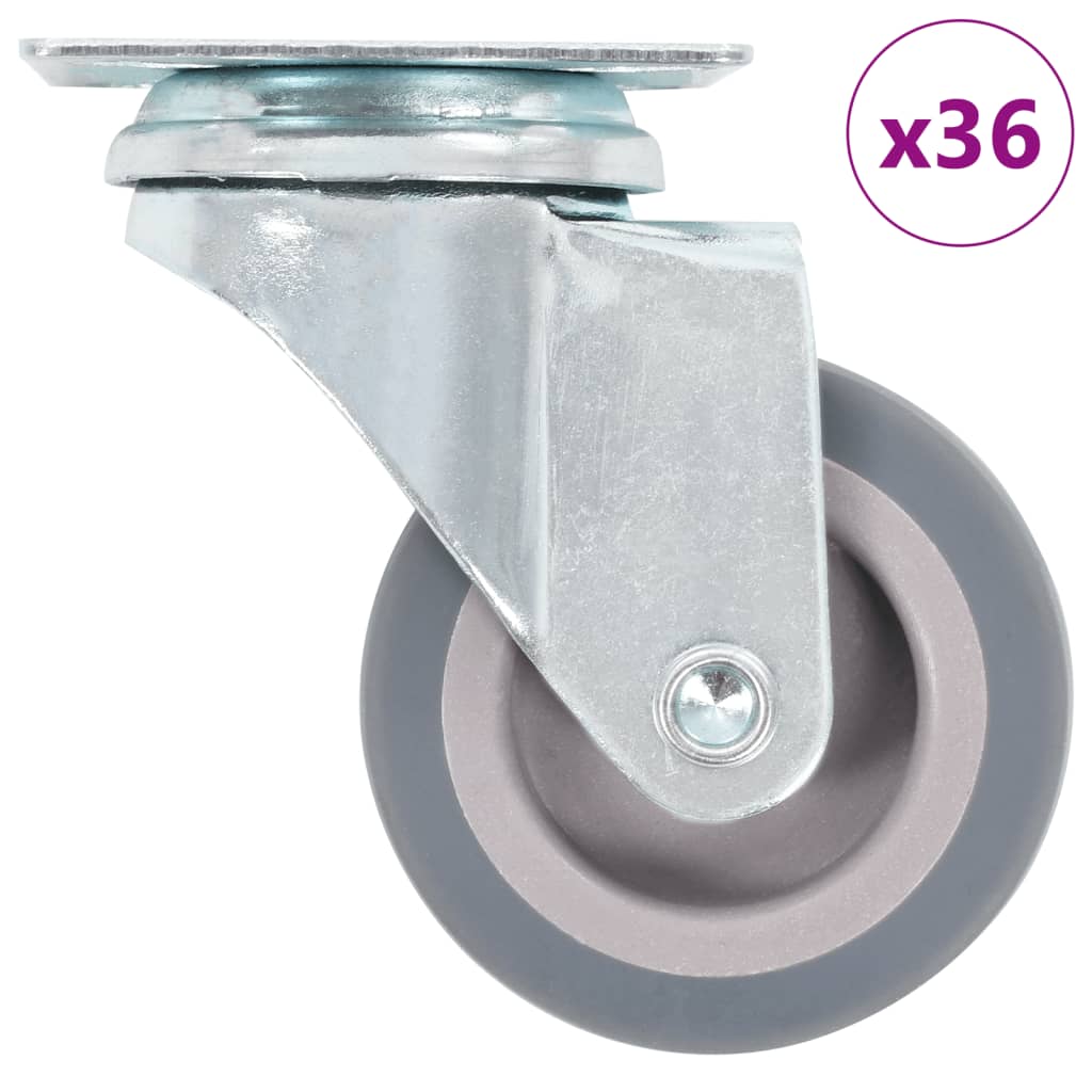 Vidaxxl 36 stk drejelige hjul 50 mm