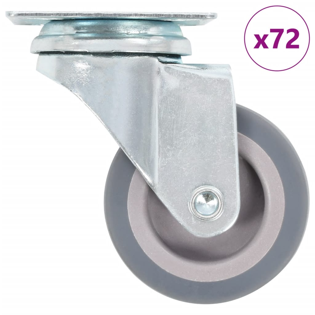 VidaXL 72 stk drejelige hjul 50 mm