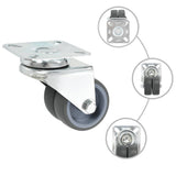Vidaxx 8 stk drejelige hjul dobbelt 50 mm