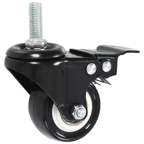 Vidaxl drejelige kastorer 16 stk med bremser 50 mm