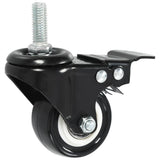 Vidaxl drejelige kastorer 24 stk med bremser 50 mm