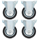 Vidaxl 12 pcs hjul fikseret 75 mm