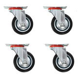 Vidaxl 16 pcs drejelige hjul 75 mm