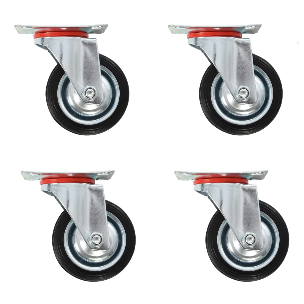 Vidaxl 32 pcs drejelige hjul 75 mm