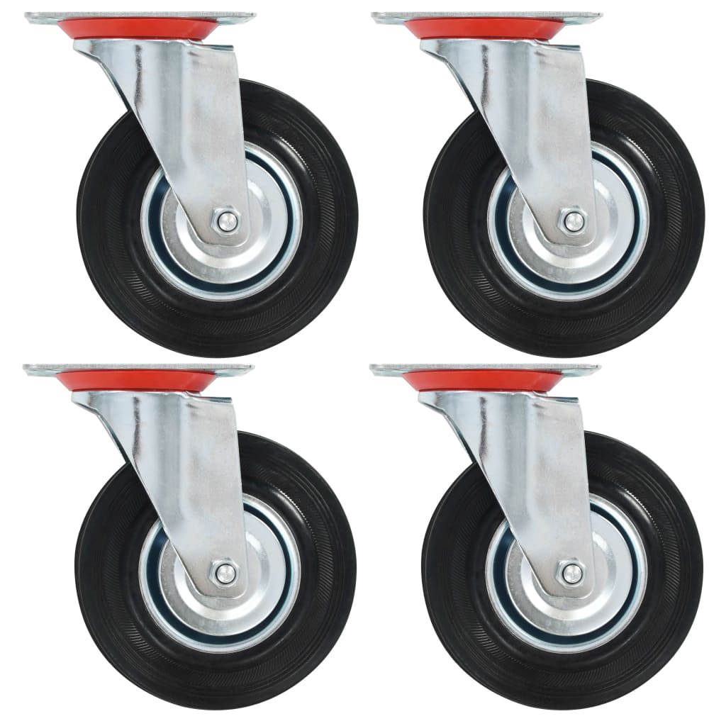 Vidaxl 24 pcs drejelige hjul 125 mm