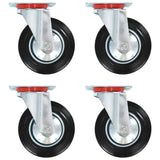 Vidaxl 32 pcs drejelige hjul 160 mm