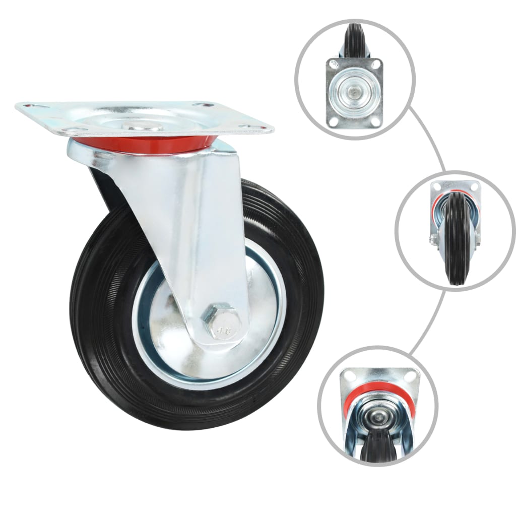 Vidaxl 32 pcs drejelige hjul 160 mm